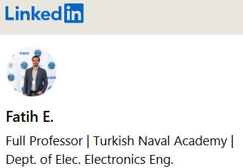 Fatih Erden linkedin badge